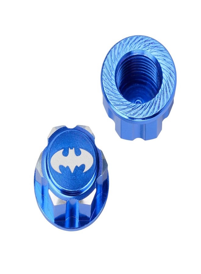 DJX 4PCS Aluminum 17mm bat Hex Wheel Nuts Dustproof Anti-Skid Mount Cap for 1/10 Scale Arrma Losi HSP Redcat 1/8 RC car Truck(Blue) - Image 5